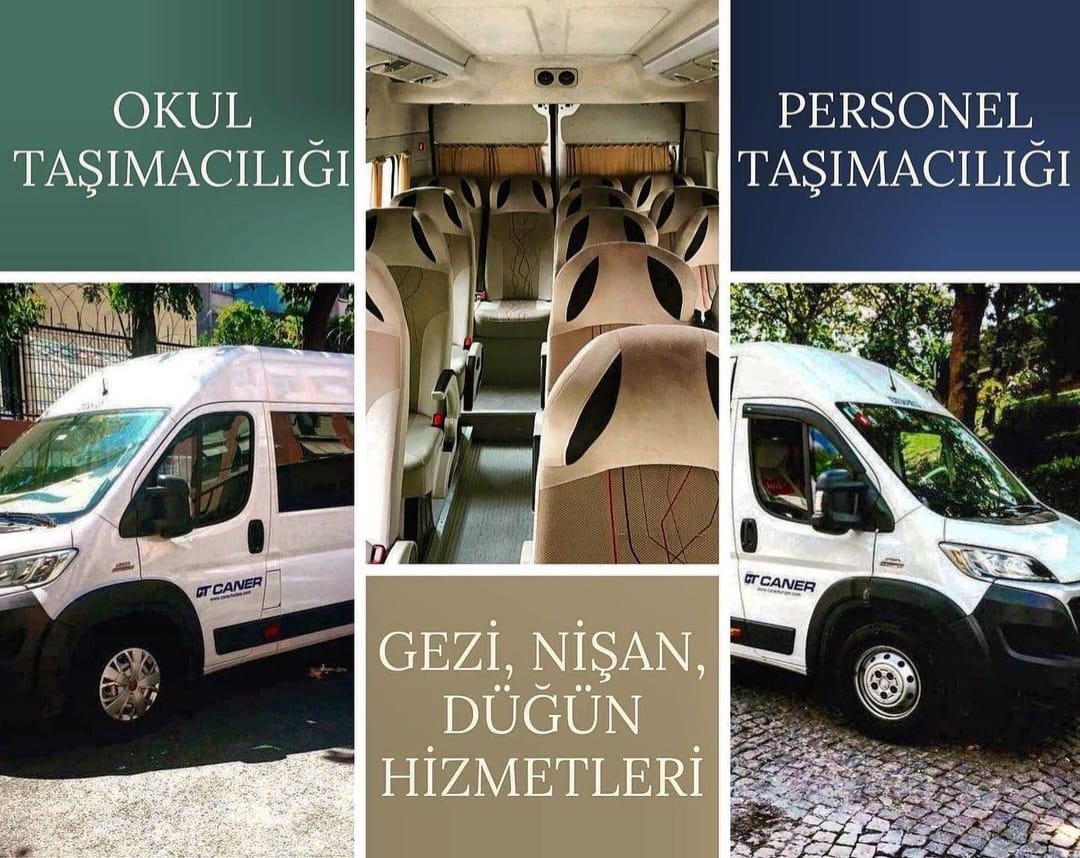 Caner Turizm ekibi ve servis araçları